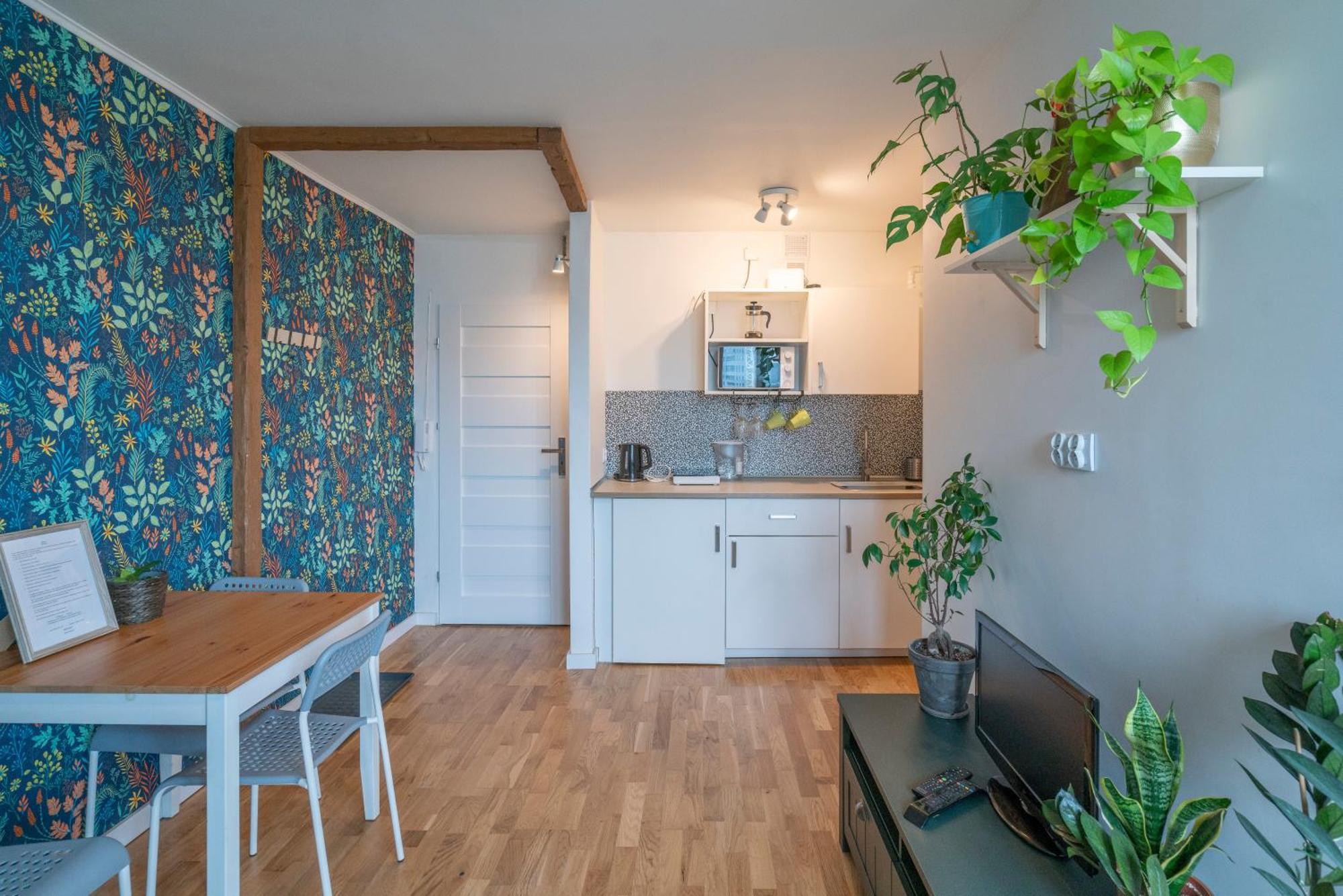 Green Studio In The City Center Of Wrocław Buitenkant foto